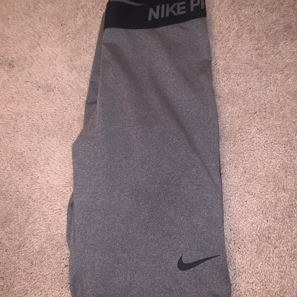 Nike Pro Dri Fit gray leggings